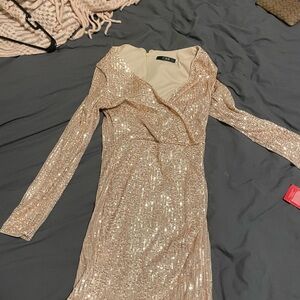 Gold dress worn once